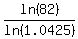 ln%2882%29%2Fln%281.0425%29
