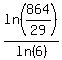 ln%28864%2F29%29%2Fln%286%29
