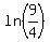 ln%289%2F4%29%29