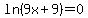 ln%289x%2B9%29+=+0