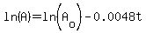 ln%28A%29=ln%28A%5Bo%5D%29-0.0048t
