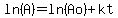 ln%28A%29=ln%28Ao%29%2Bkt