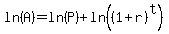 ln%28A%29=ln%28P%29%2Bln%28%281%2Br%29%5Et%29
