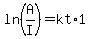 ln%28A%2FI%29=kt%2A1
