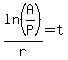 ln%28A%2FP%29%2Fr+=+t