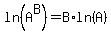 ln%28A%5EB%29=B%2Aln%28A%29