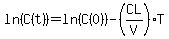 ln%28C%28t%29%29+=+ln%28C%280%29%29+-+%28CL%2FV%29%2AT
