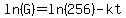 ln%28G%29=ln%28256%29-kt