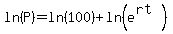 ln%28P%29=ln%28100%29%2Bln%28e%5E%28rt%29%29