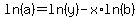 ln%28a%29=ln%28y%29-x%2Aln%28b%29