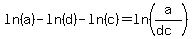 ln%28a%29-ln%28d%29-ln%28c%29=ln%28a%2F%28dc%29%29%29
