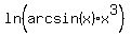 ln%28arcsin%28x%29%2Ax%5E3%29