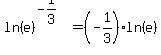 ln%28e%29%5E%28-1%2F3%29+=+%28-1%2F3%29ln%28e%29