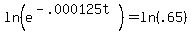 ln%28e%5E%28-.000125t%29%29=+ln%28.65%29
