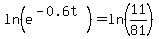ln%28e%5E%28-0.6t%29%29=ln%2811%2F81%29