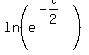 ln%28e%5E%28-t%2F2%29%29