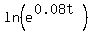 ln%28e%5E%280.08t%29%29