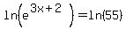 ln%28e%5E%283x%2B2%29%29=ln%2855%29
