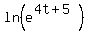 ln%28e%5E%284t%2B5%29%29