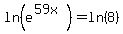 ln%28e%5E%2859x%29%29=ln%288%29