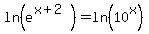 ln%28e%5E%28x%2B2%29%29=ln%2810%5Ex%29
