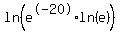 ln%28e%5E-20%2A+ln+%28e%29+%29