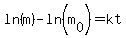 ln%28m%29-ln%28m%5B0%5D%29=kt