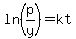 ln%28p%2Fy%29=kt