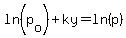 ln%28p%5Bo%5D%29%2Bky=ln%28p%29