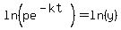 ln%28pe%5E%28-kt%29%29=ln%28y%29