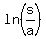 ln%28s%2Fa%29
