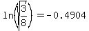 ln%28sqrt%283%2F8%29%29=-0.4904