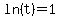 ln%28t%29=1