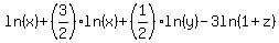 ln%28x%29%2B%283%2F2%29ln%28x%29%2B%281%2F2%29ln%28y%29-3ln%281%2Bz%29