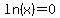 ln%28x%29=0