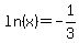 ln%28x%29+=+-1%2F3