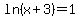 ln%28x%2B3%29+=+1+