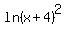 ln%28x%2B4%29%5E2