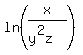 ln%28x%2F%28y%5E2z%29%29