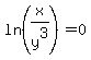 ln%28x%2Fy%5E3%29+=+0