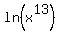 ln%28x%5E13%29