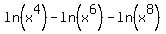ln%28x%5E4%29-ln%28x%5E6%29-ln%28x%5E8%29