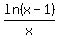 ln%28x-1%29%2Fx