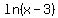 ln%28x-3%29