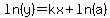 ln%28y%29=kx%2Bln%28a%29