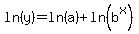 ln%28y%29=ln%28a%29%2Bln%28b%5Ex%29