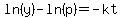 ln%28y%29-ln%28p%29=-kt