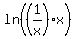 ln+%28%281%2Fx%29x%29