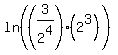 ln+%28%283%2F2%5E4%29%282%5E3%29%29