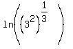 ln+%28+%283%5E2%29%5E%281%2F3%29%29%29